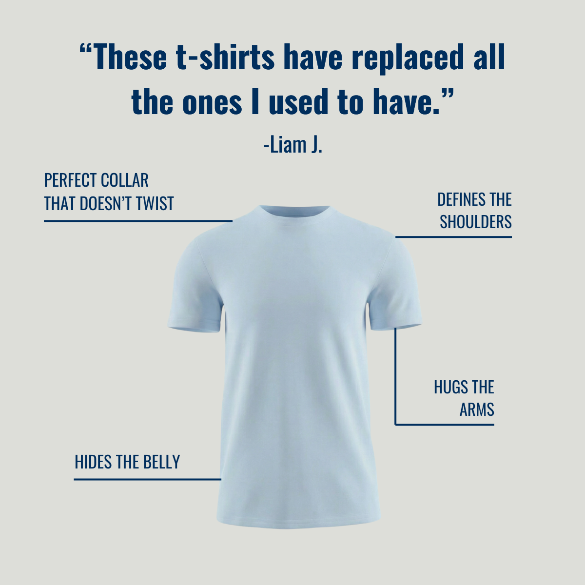 Crew Neck – Turquoise Blue